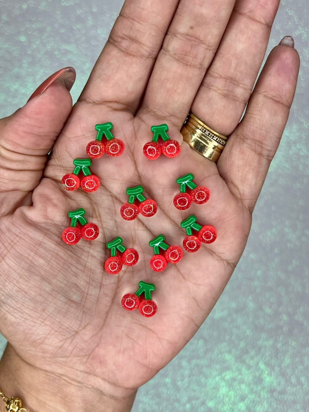 Aplique Cereja Yama 50046 10mm 10und