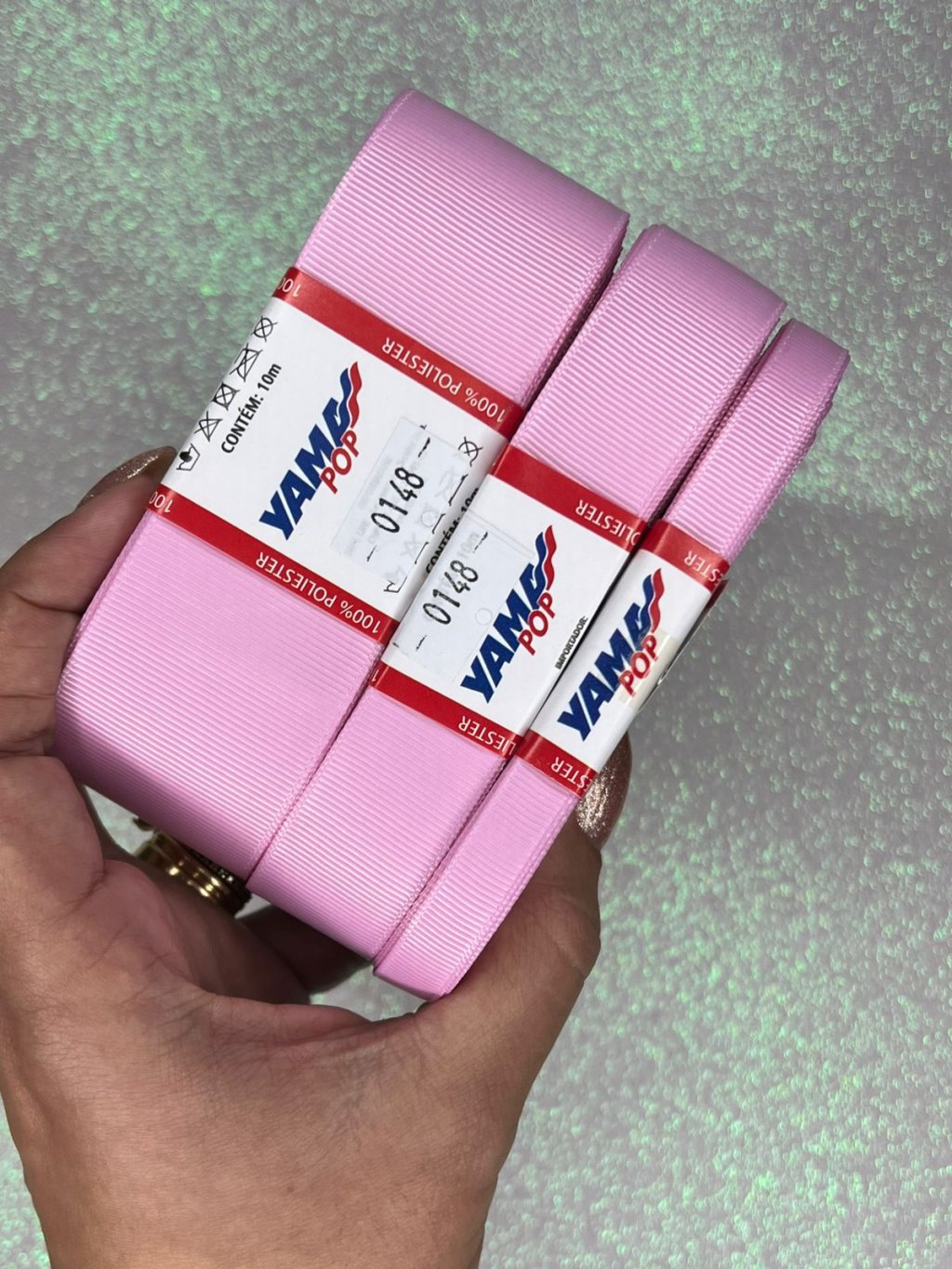 Fita Gorgurão Lisa YamaPOP Cor148-TULIP 10mt