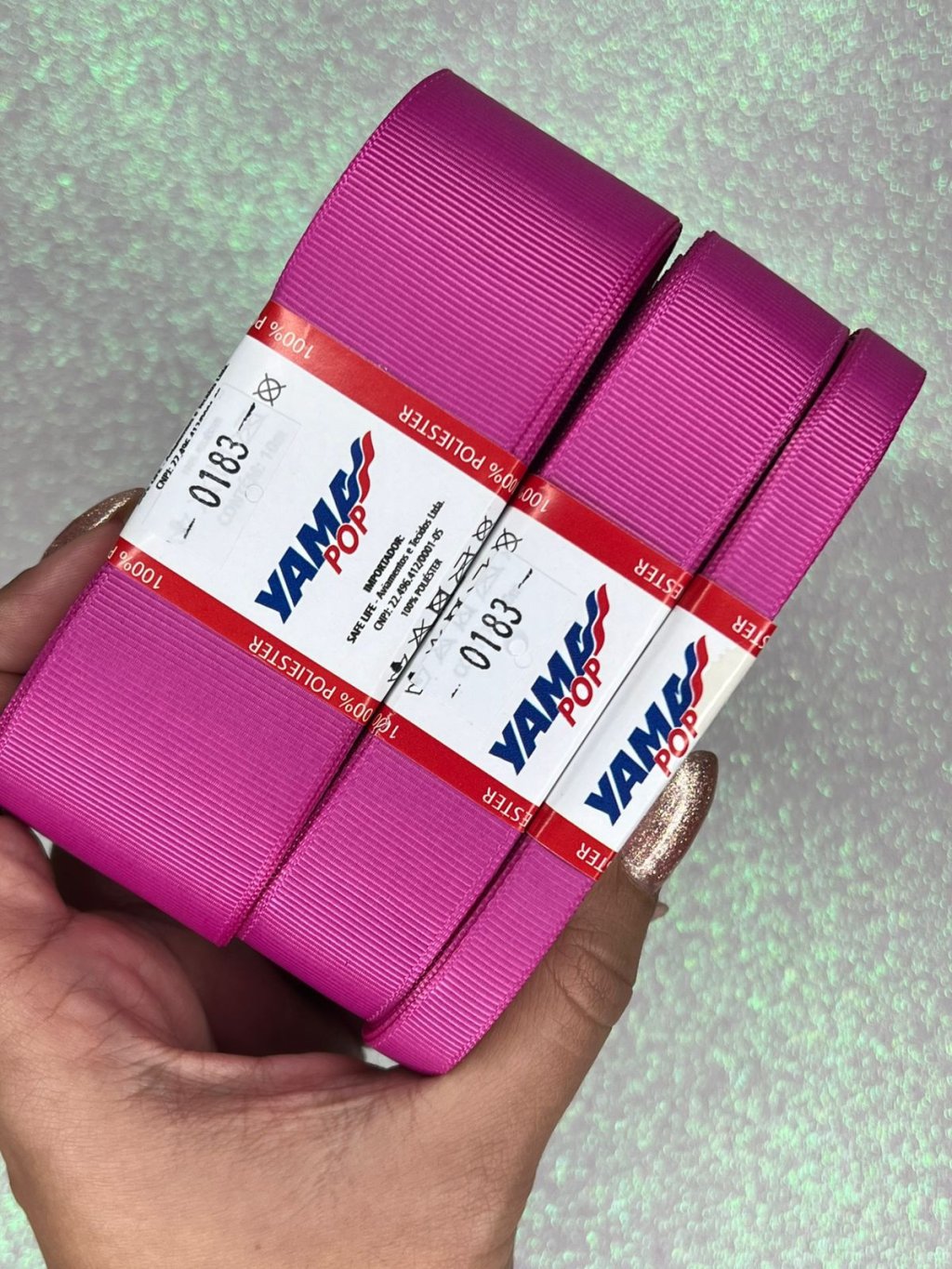 Fita Gorgurão Lisa YamaPOP Cor183-GARDEN ROSE 10mt