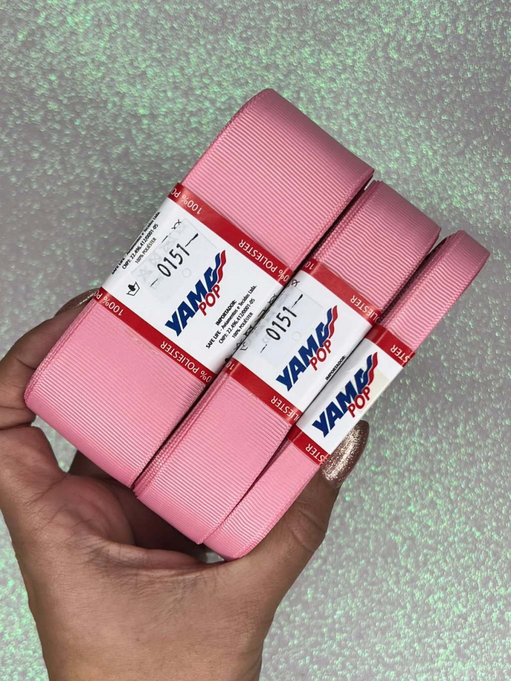 Fita Gorgurão Lisa YamaPOP Cor151-PEONY 10mt