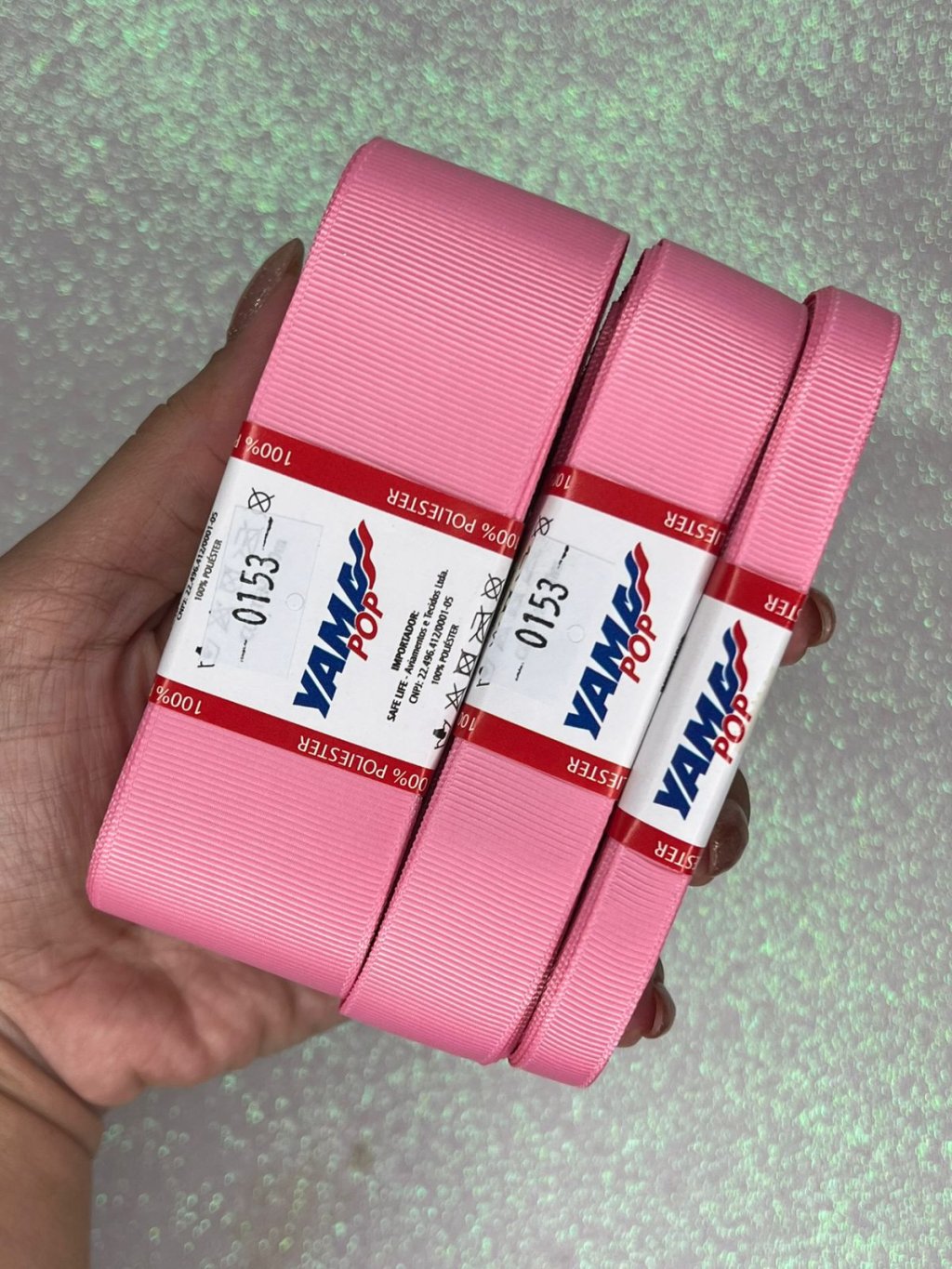 Fita Gorgurão Lisa YamaPOP Cor153-SHERBET 10mt