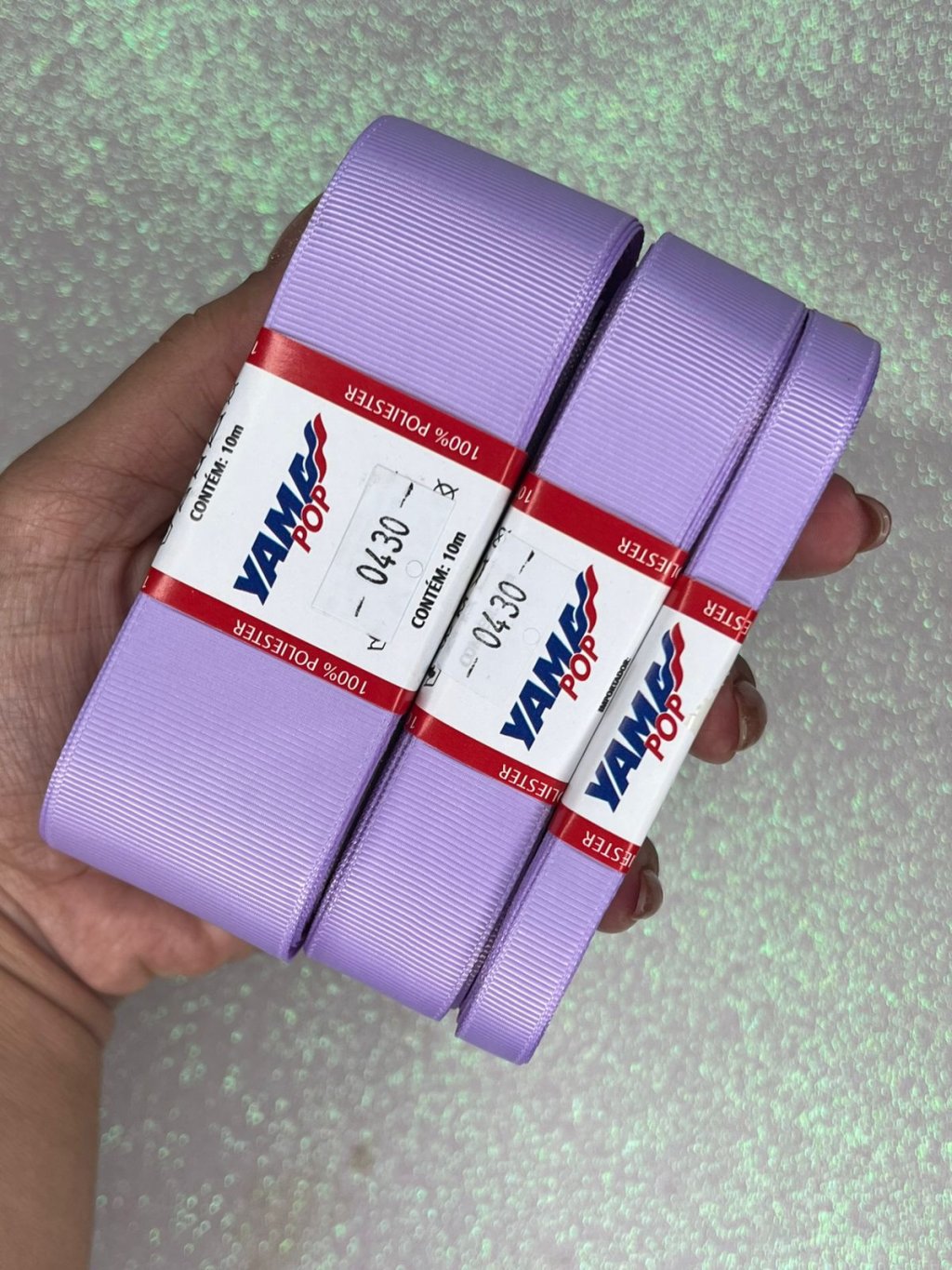 Fita Gorgurão Lisa YamaPOP Cor430-LT ORCHID 10mt