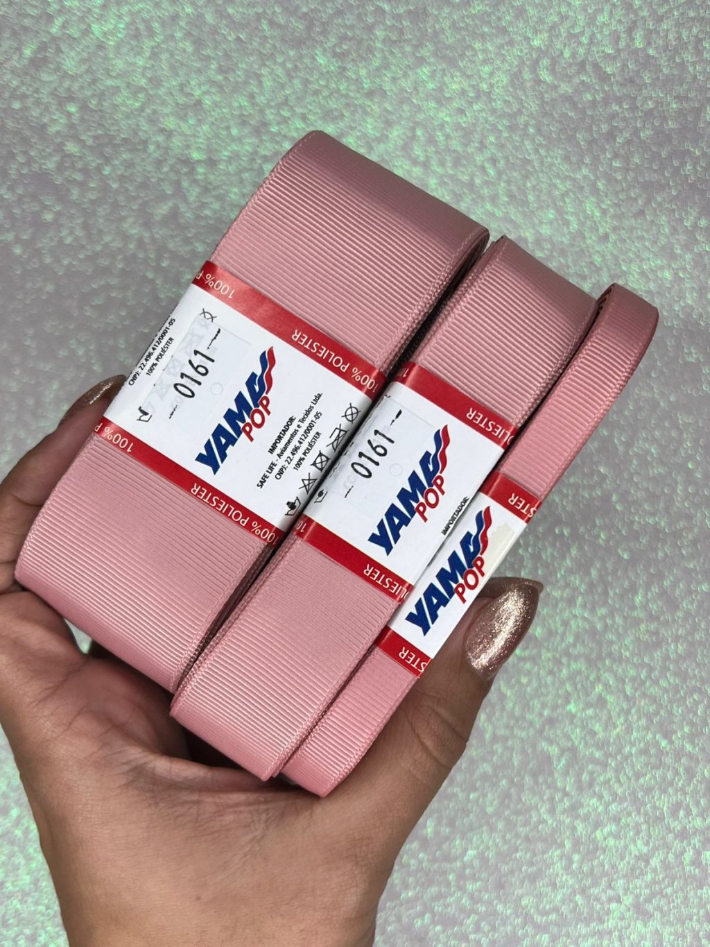 Fita Gorgurão Lisa YamaPOP Cor161-SWEET NECTAR 10mt