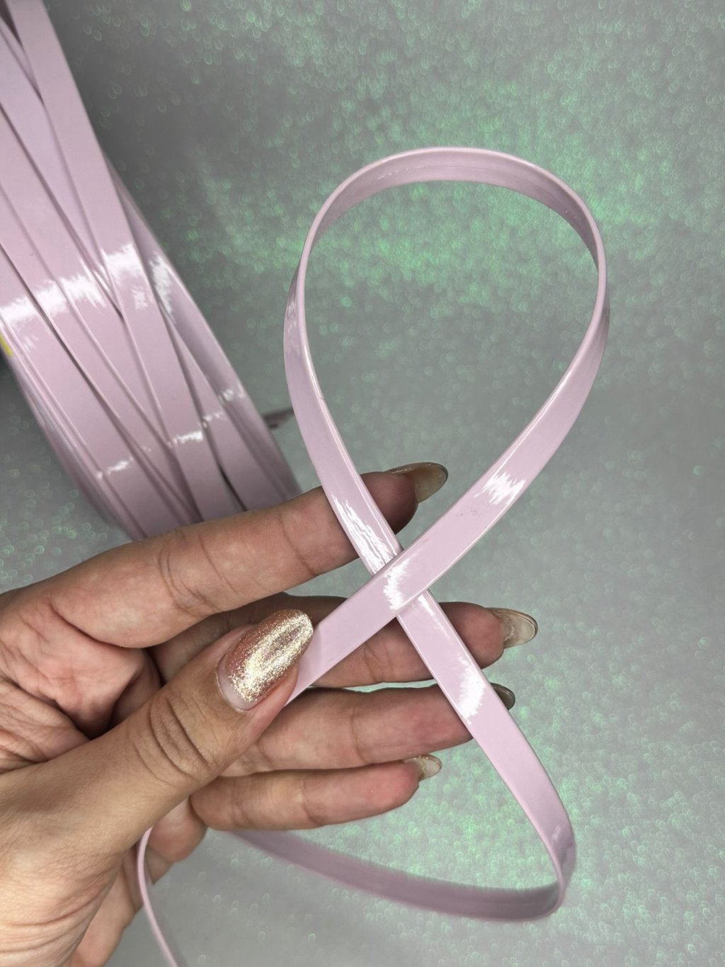 Tira Napa Verniz PatImport Ref:50147 ROSA CANDY 10mm metro