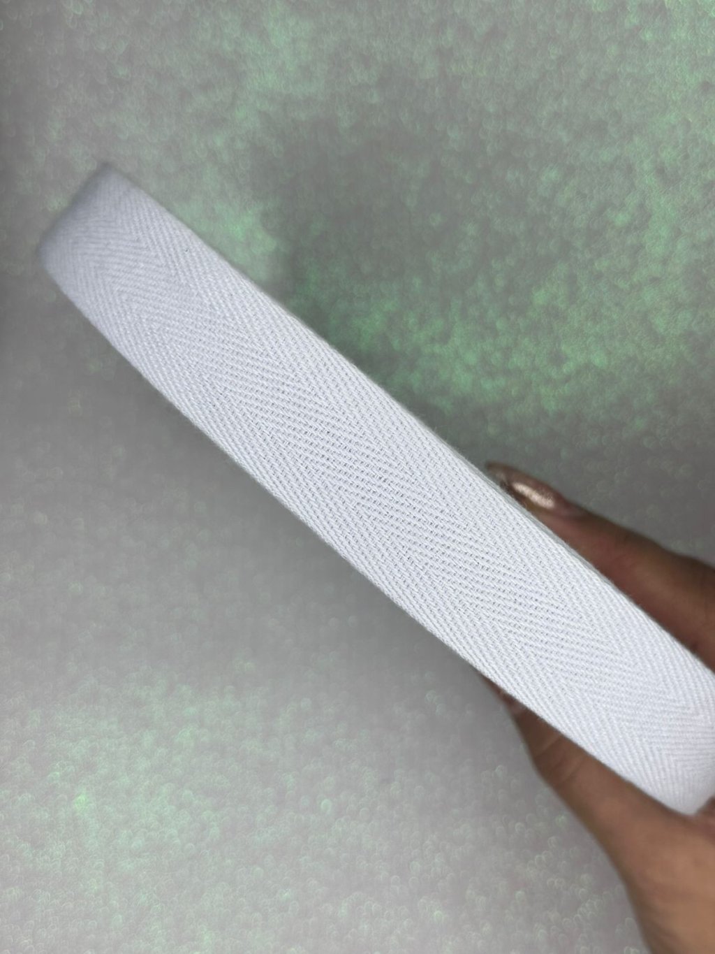 Fita Cadarço Algodão Patimport Ref:50152 BRANCO 25mm 05mt