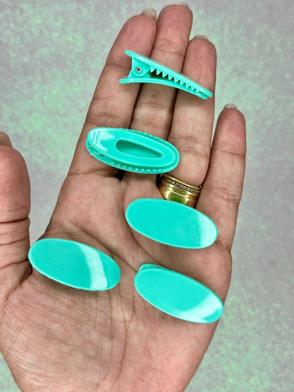 Bico Pato Plástico Oval Lomil Ref:50160 ACQUA 4cm 10und