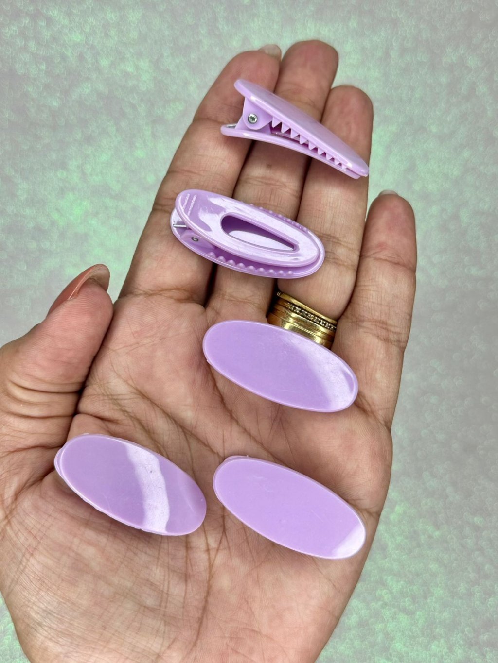 Bico Pato Plástico Oval Lomil Ref:50160 LAVANDA 4cm 10und