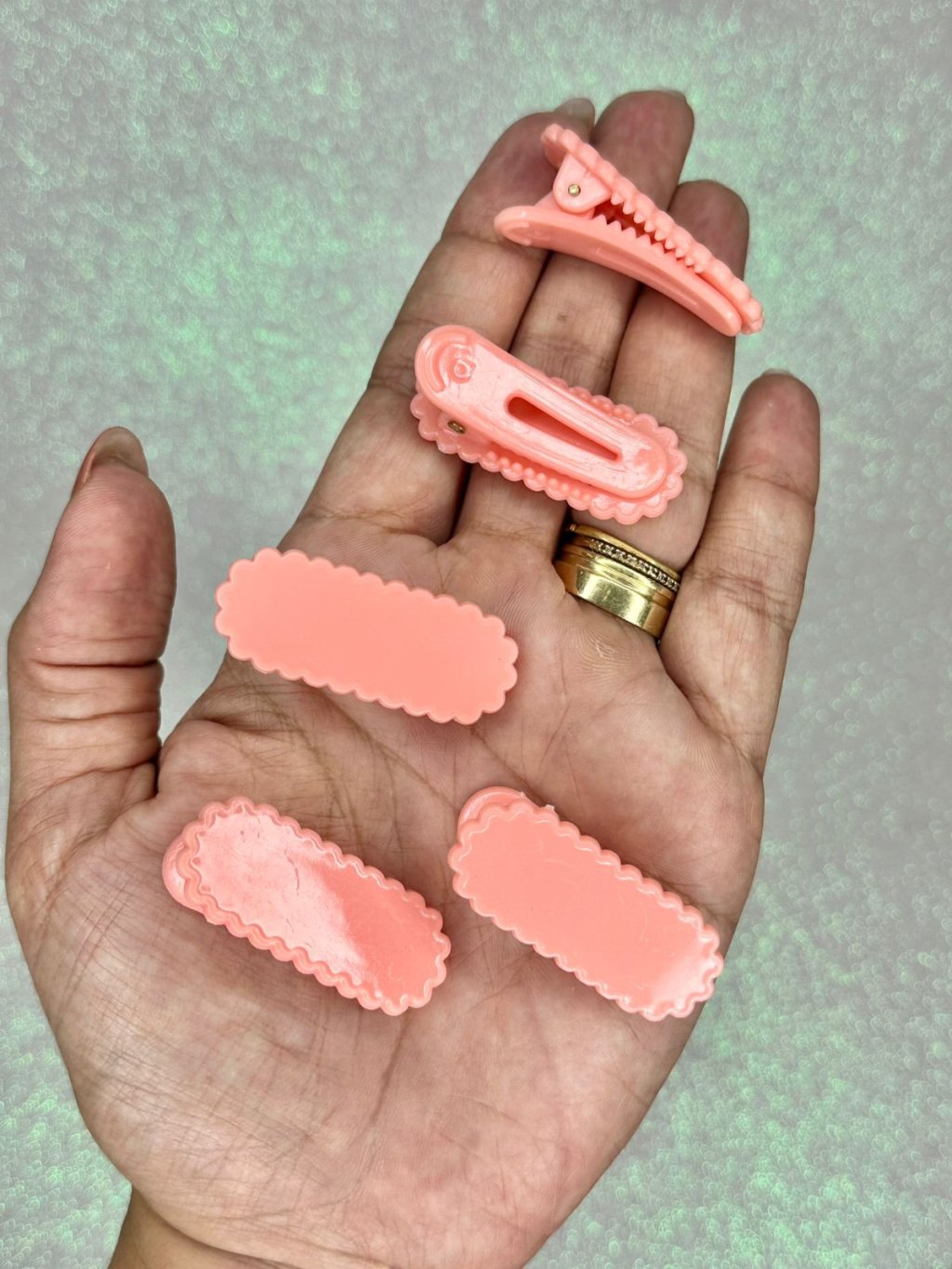 Bico Pato Plástico Onda Lomil Ref:50160 SALMÃO 4cm 10und