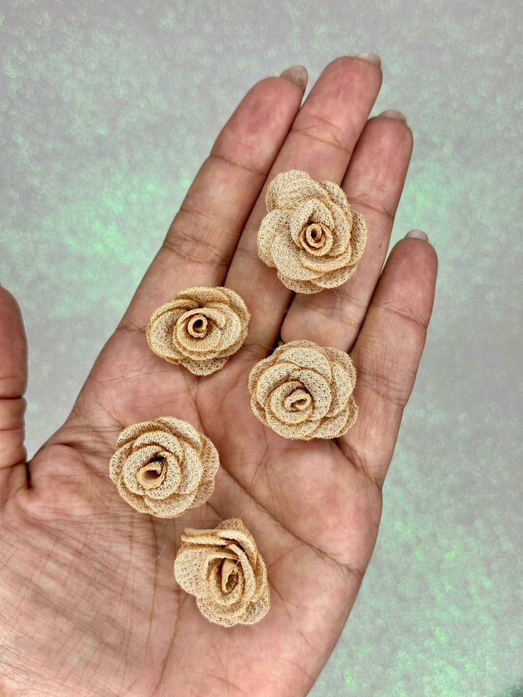 Rosa tecido poliéster Lomil Ref:38182 BEGE 30mm 05und