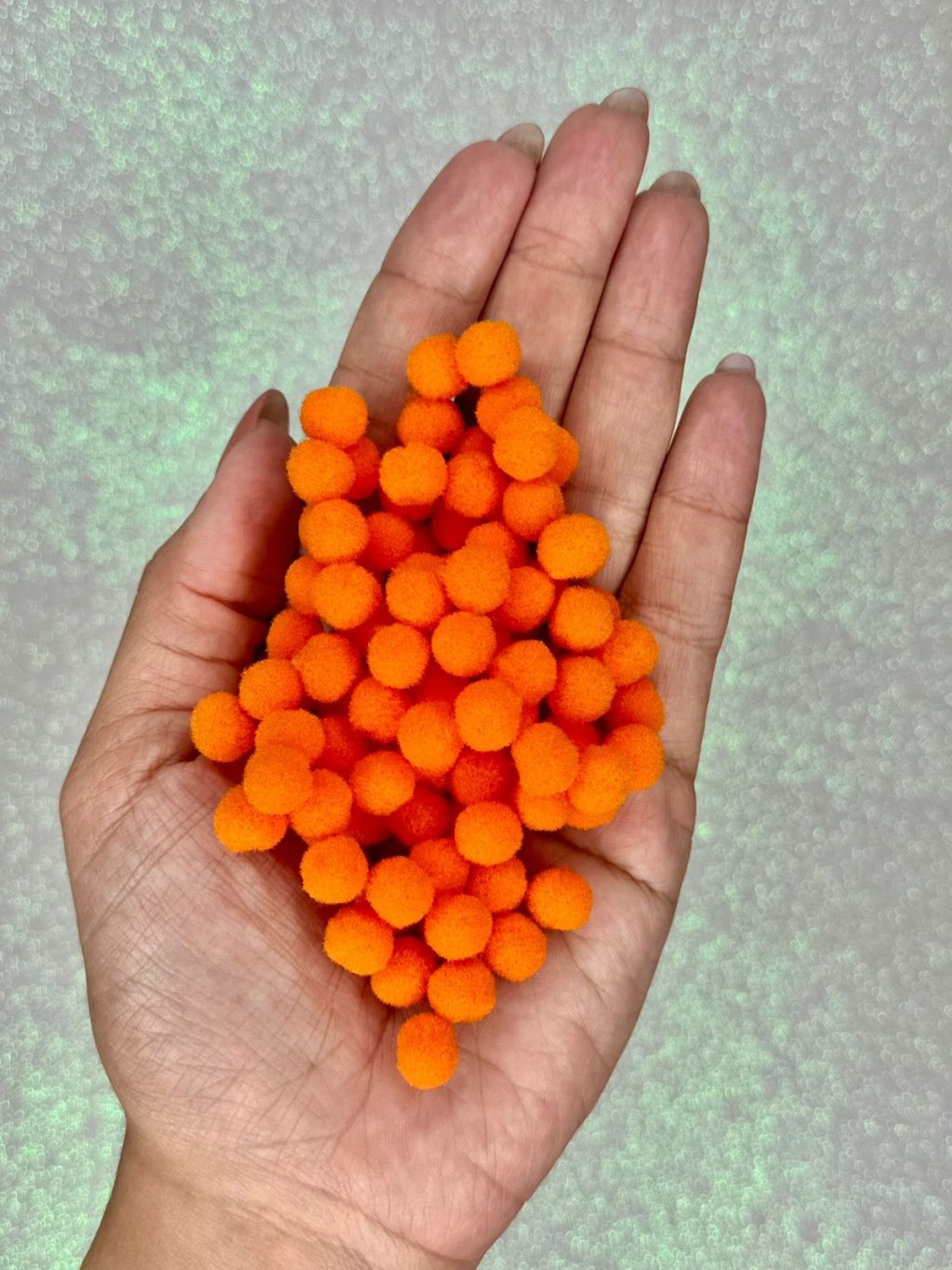 Pompom pp Yama Poliamida Ref2232 LARANJA 10mm 100und