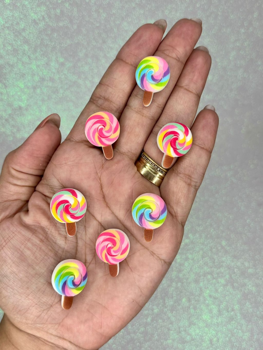 Aplique Pirulito Resina Lomil Ref:50173 COLOR 35mm 05und