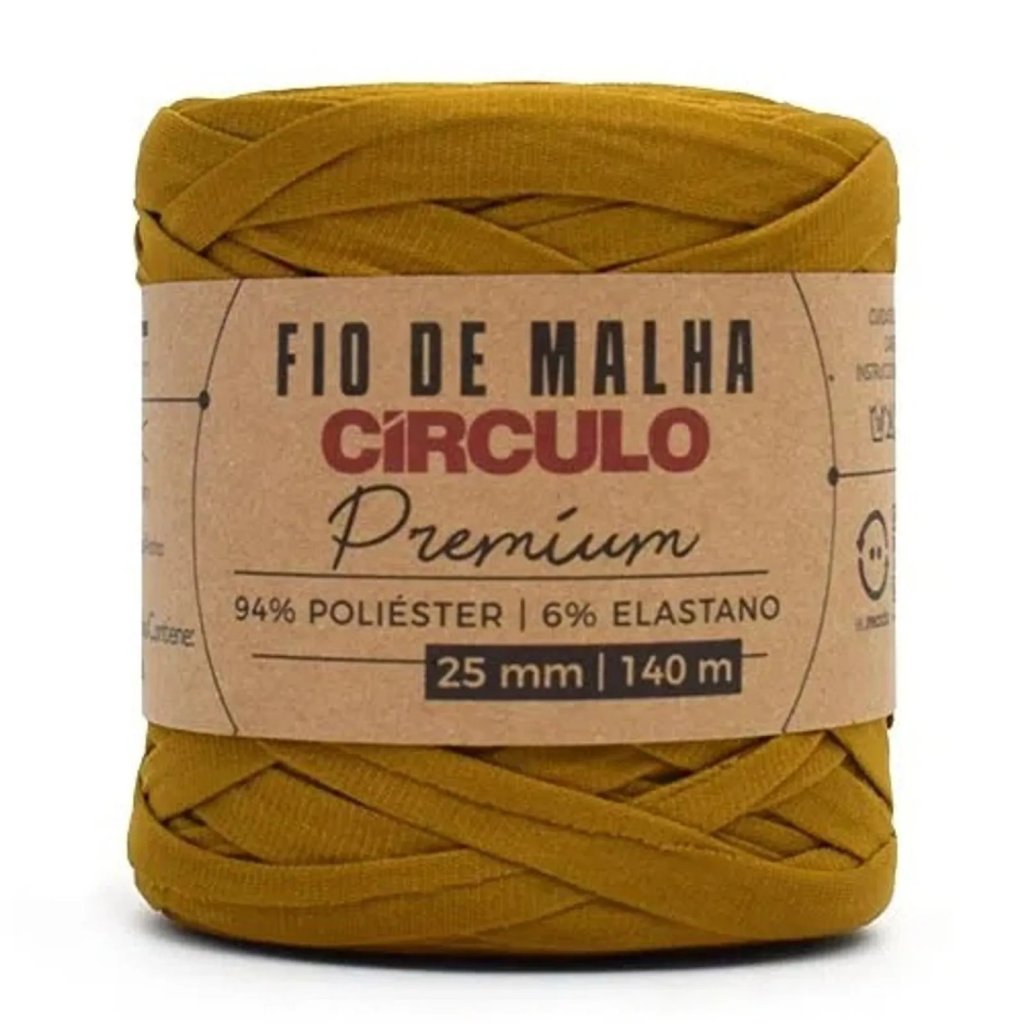 Fio Malha Circulo Premium Cor7361-MELADO 25mm 140mt