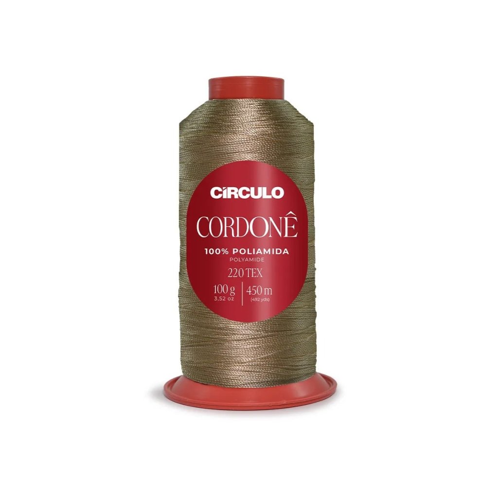 Linha Cordonê Circulo Cor7682-NOZES 100g 450mt