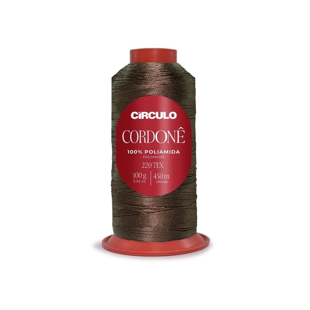 Linha Cordonê Circulo Cor7160-CAFÉ TORRADO 100g 450mt