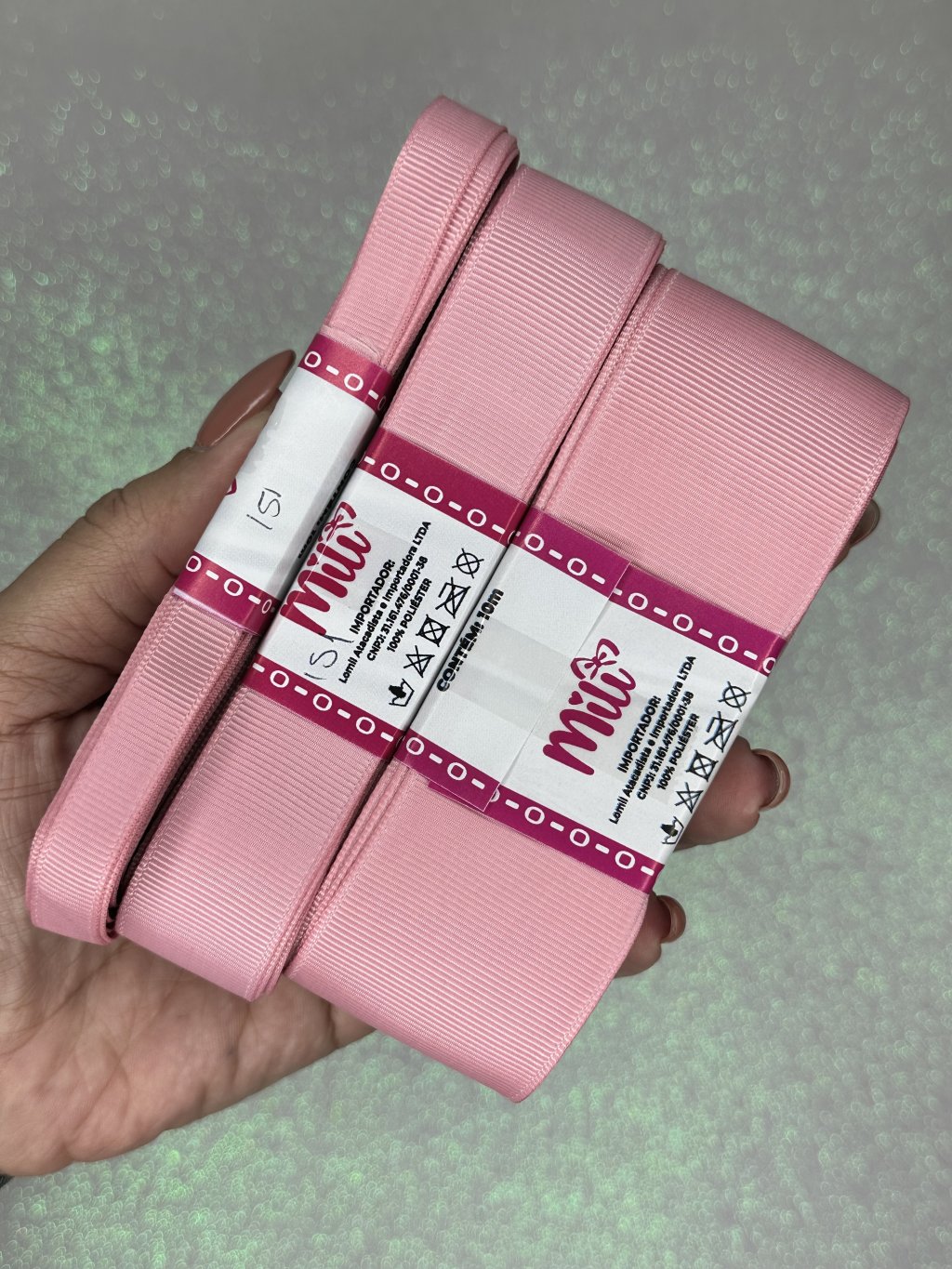 Fita Gorgurão Lisa Mili Cor151-PEONY 10mt