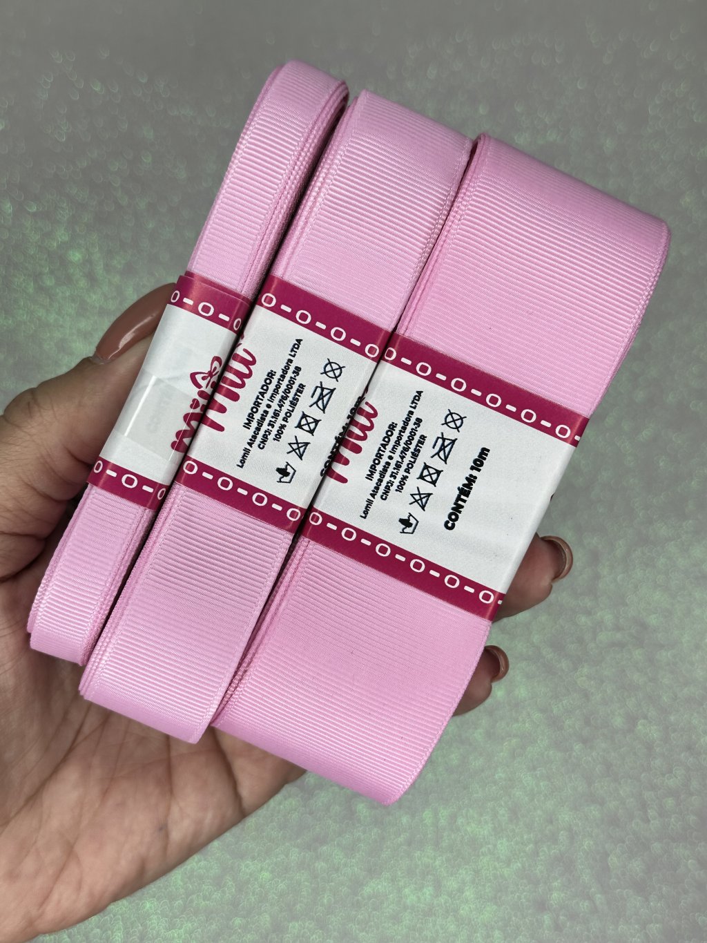 Fita Gorgurão Lisa Mili Cor148-TULIP 10mt