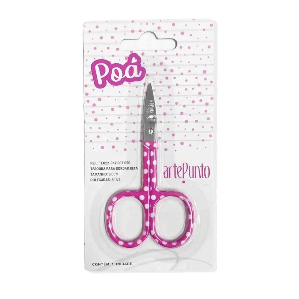 Tesoura Bordado Reta Poá Artepunto Ref:TE022 9cm