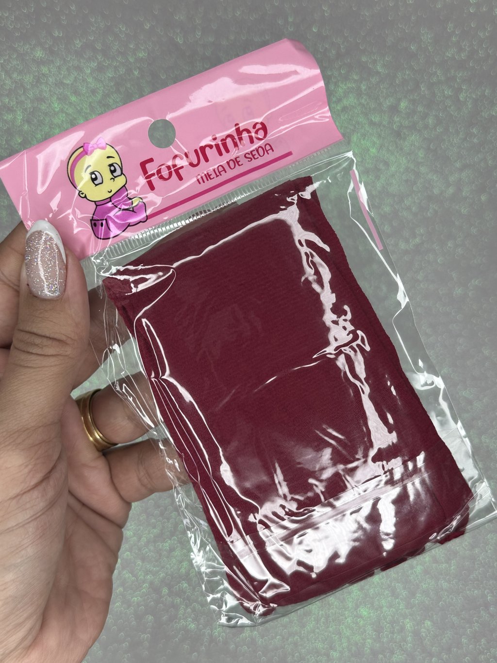 Meia de seda Fofurinha Cor152-Marsala