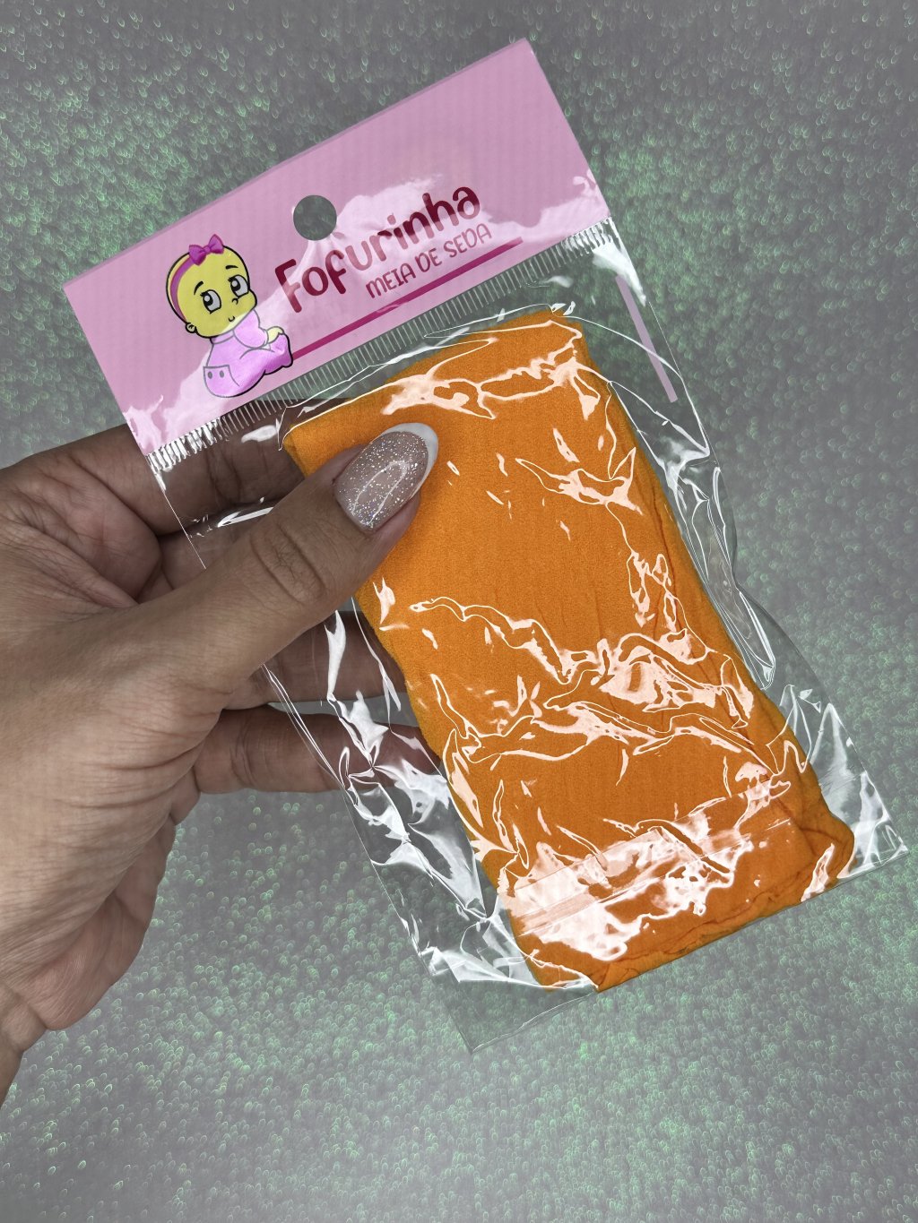 Meia de seda Fofurinha Cor003-AMARELO OURO