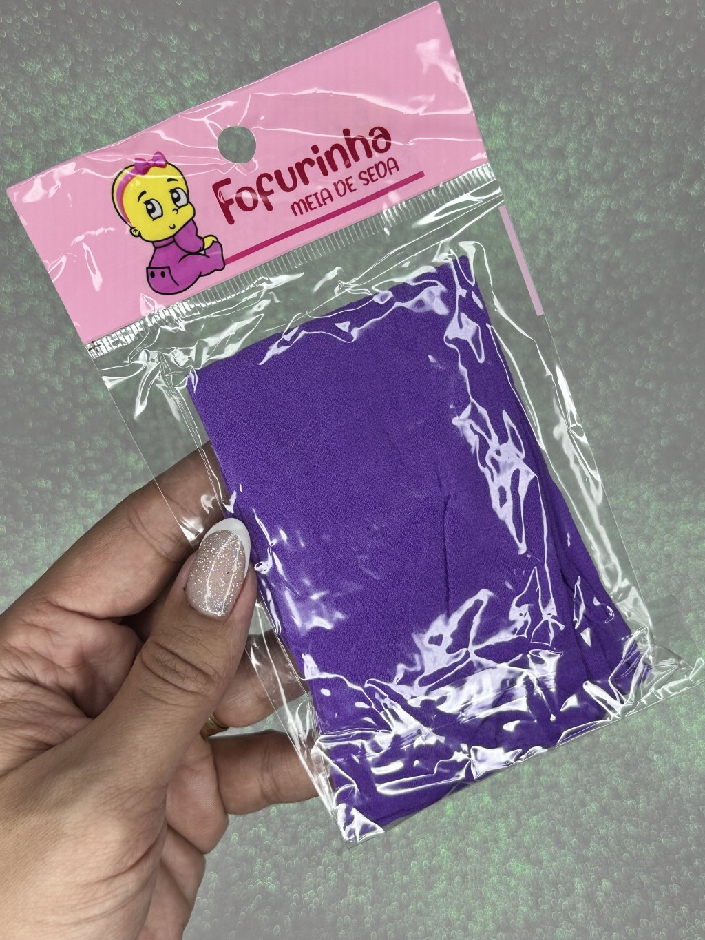 Meia de seda Fofurinha Cor012-ROXO