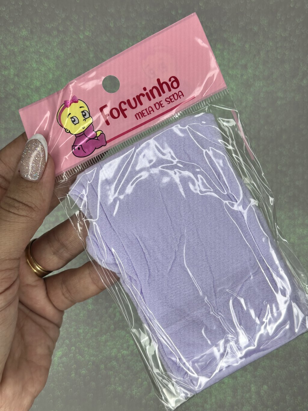 Meia de seda Fofurinha Cor047-LILÁS