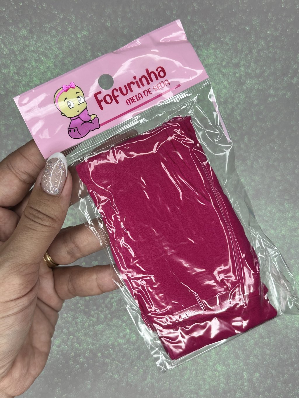 Meia de seda Fofurinha Cor195-PINK