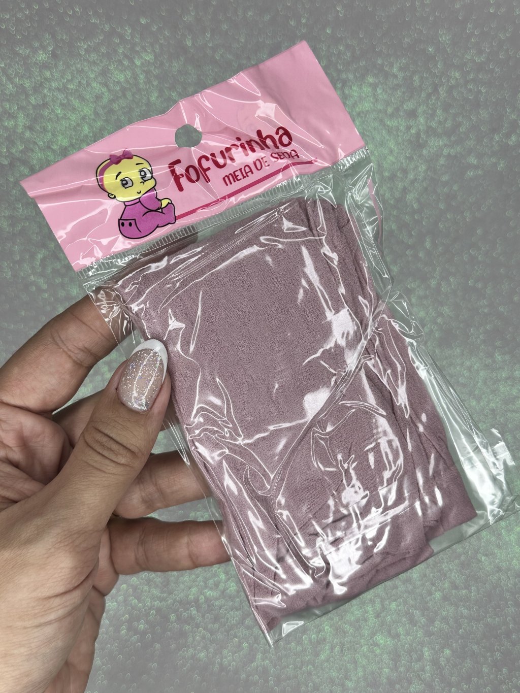 Meia de seda Fofurinha Cor189-ROSE