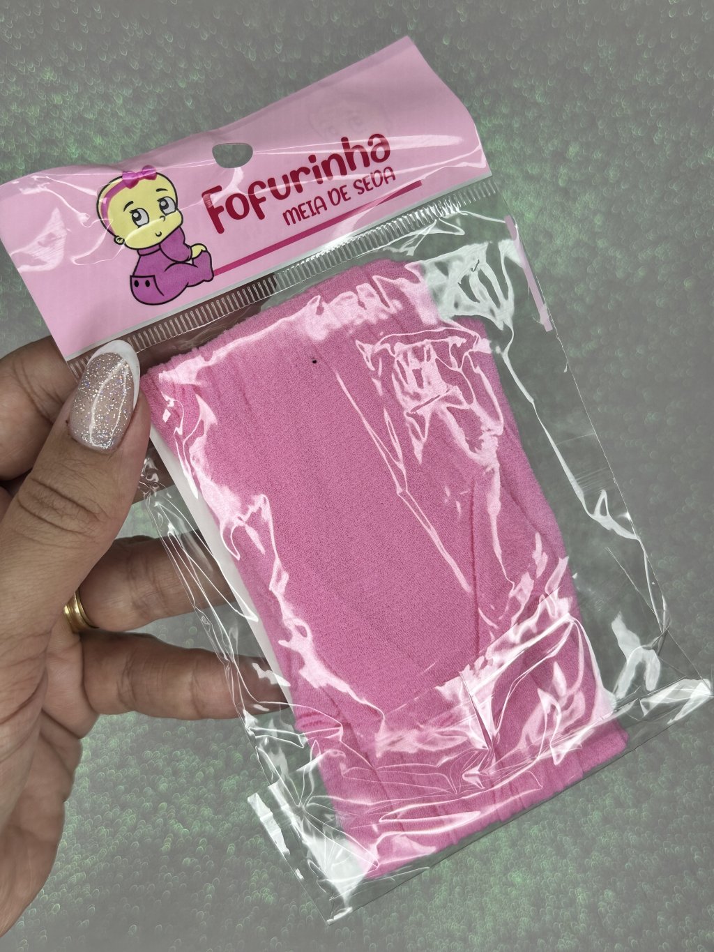 Meia de seda Fofurinha Cor108-ROSA CHICLETE