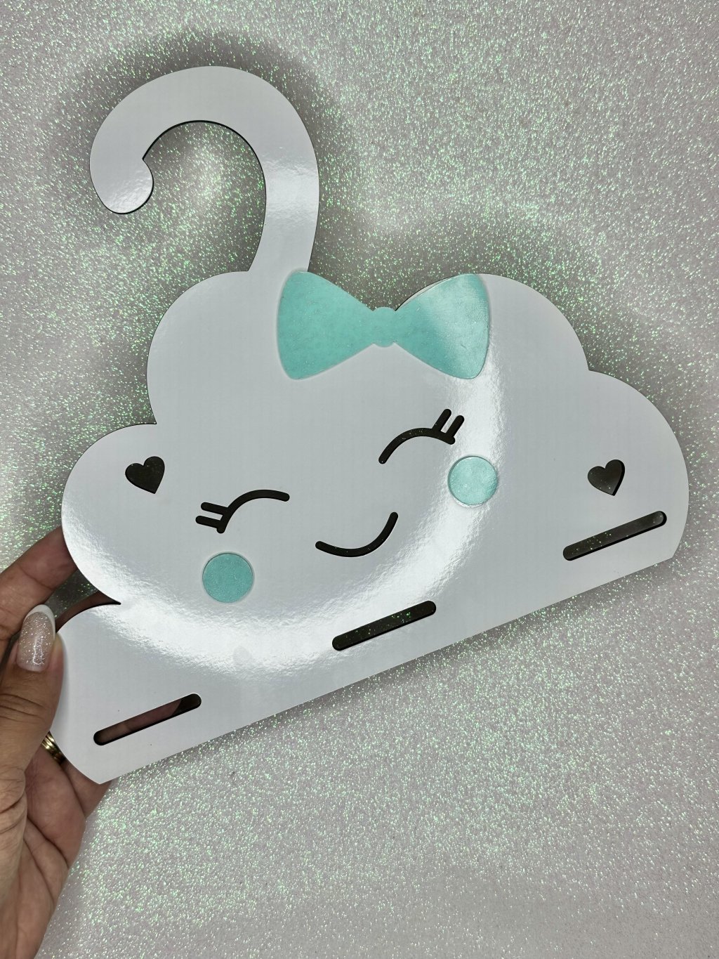 Cabide MDF Nuvem Ref:50512 ACQUA 22x25cm 