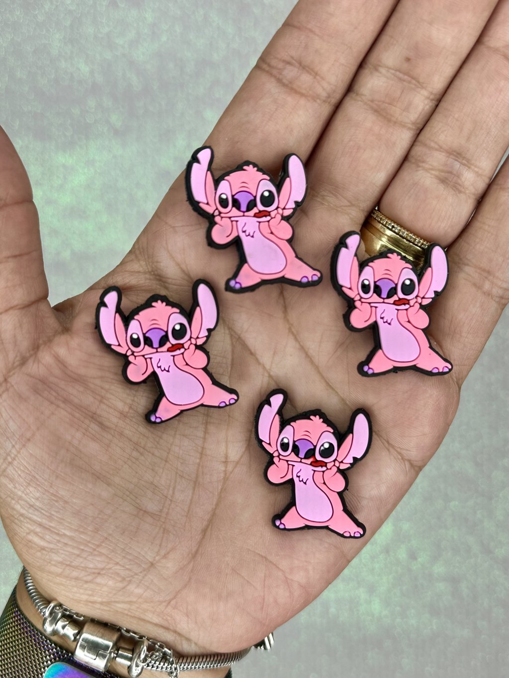 Aplique Emborrachado Stitch(Angel) Traquino Lomil Ref:49883 30mm 02und