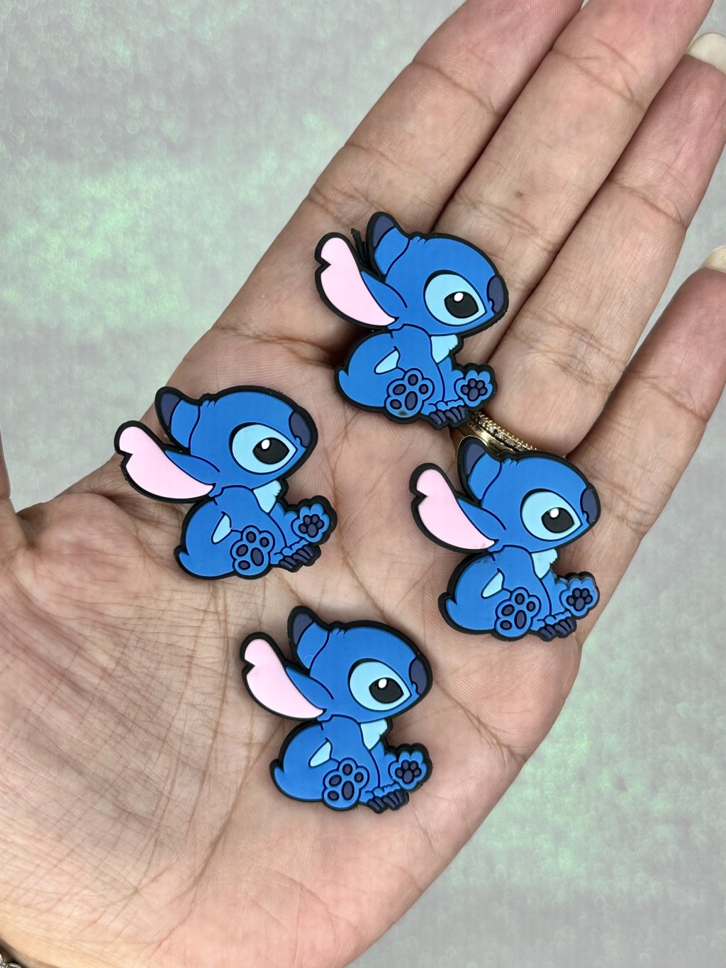 Aplique Emborrachado Stitch Sentado Lomil Ref:49883 30mm 02und