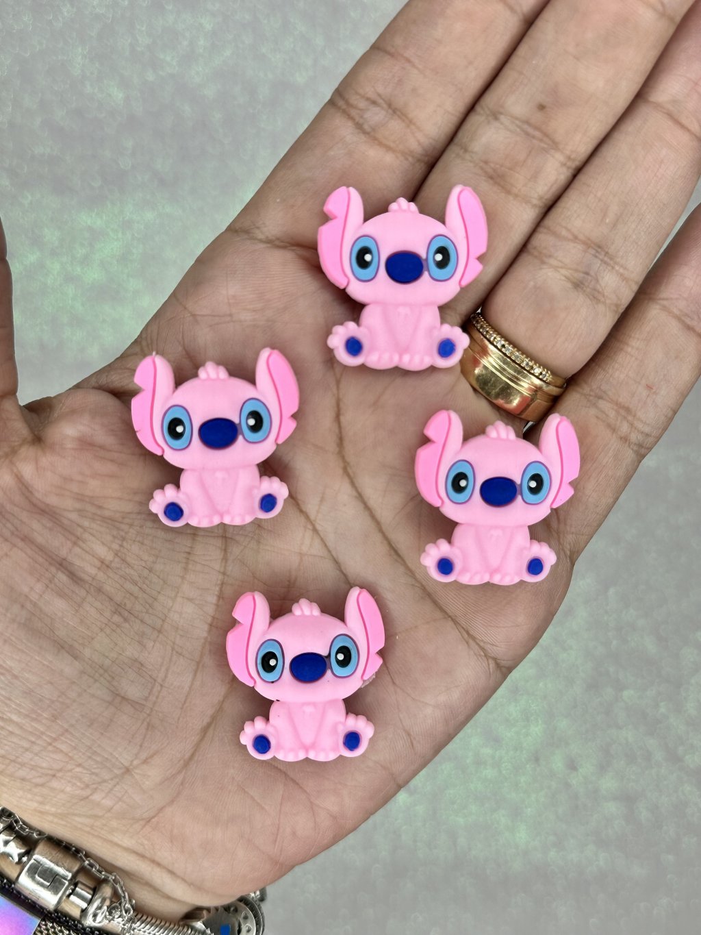 Aplique Emborrachado Stitch(Angel) Pequeno Lomil Ref:50521 25mm 02und