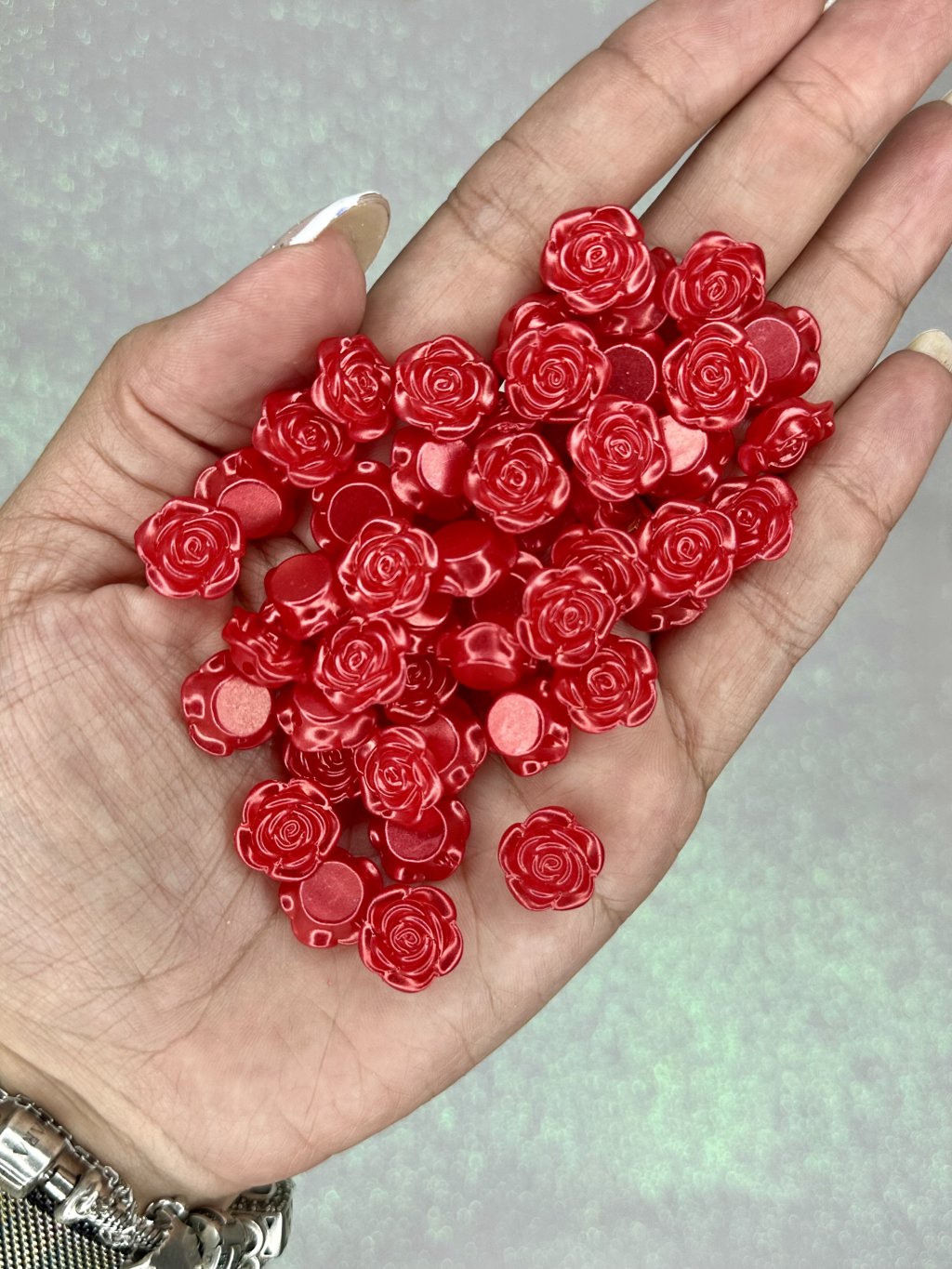 Passante Rosa Color LImport Ref:50539 VERMELHO 14mm 20g