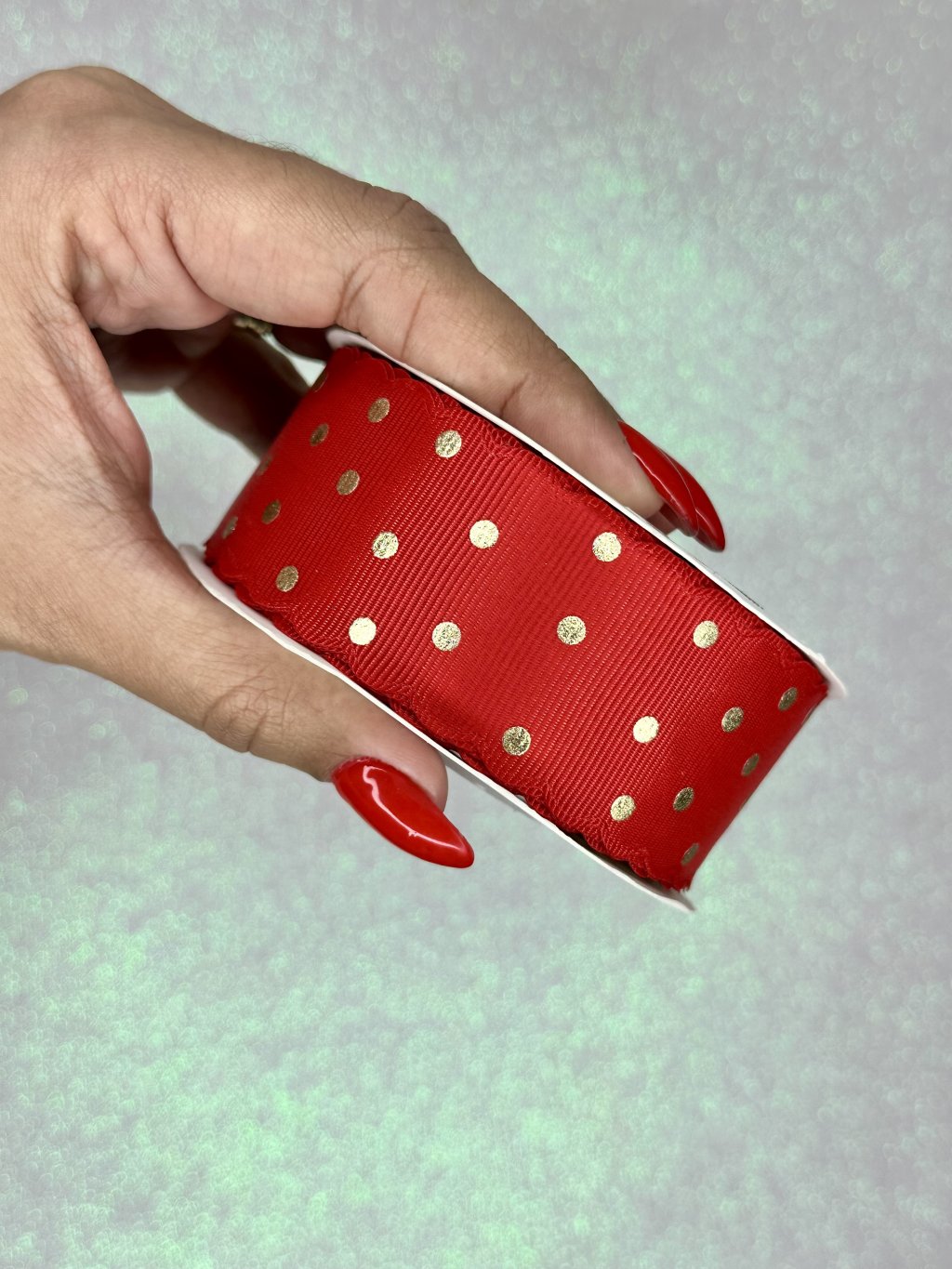 Fita Gorgurão Poá Ref:50583 Mili Cor250-VERMELHO 38mm 03mt