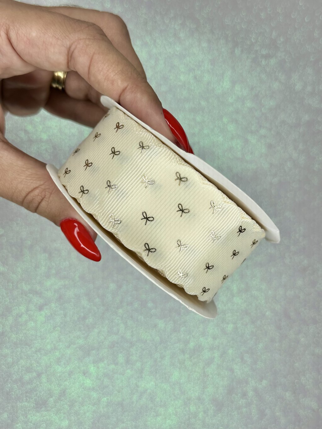 Fita Gorgurão Laço Ref:50583 Mili Cor028-OFFWHITE 38mm 03mt