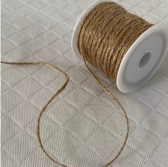 Cordão Juta Crua Lomil Ref:JR08 0.8mm 10mt