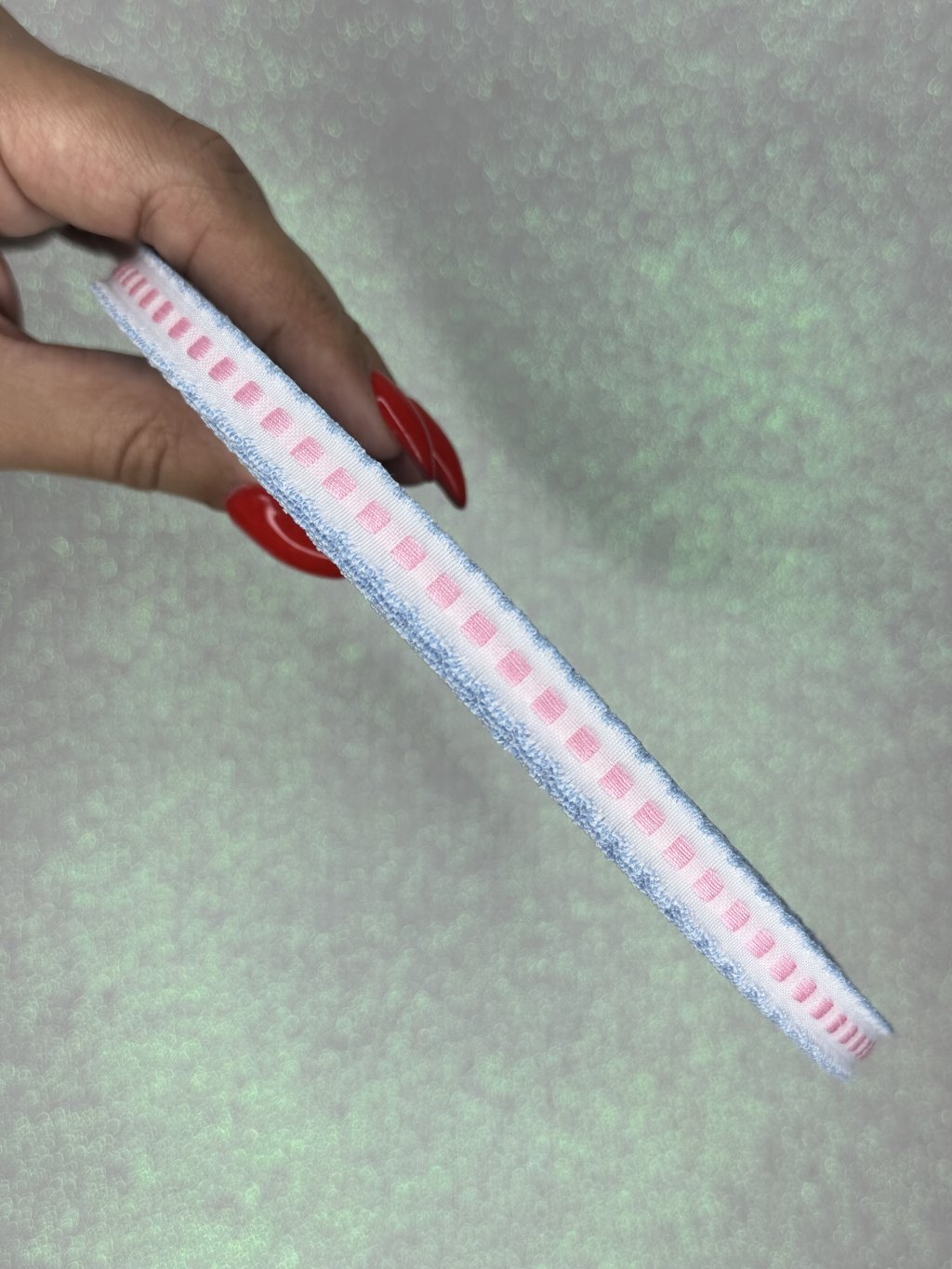 Fita Entremeio Falso Mili n°2 Ref:50601 AZUL/BRANCO/ROSA 10mm 