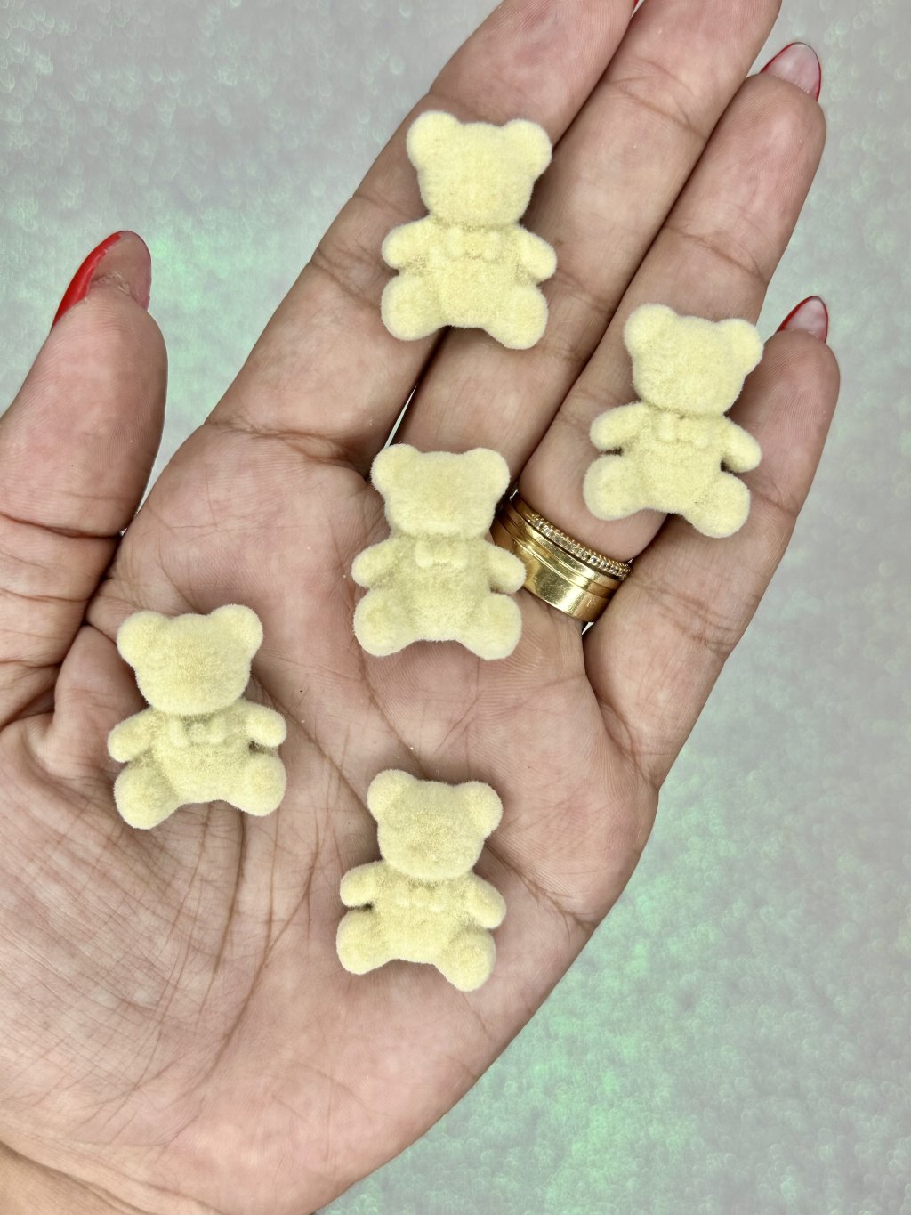 Aplique Urso Veludo Lomil Ref:50603 MARFIM 27mm 02und