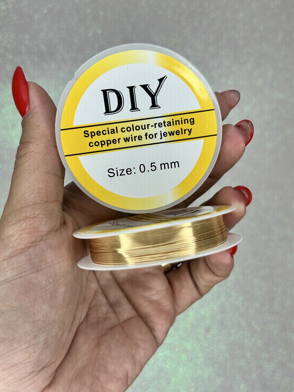 Arame Cabelo de Anjo DIY Copper 0.5 OURO 06mt