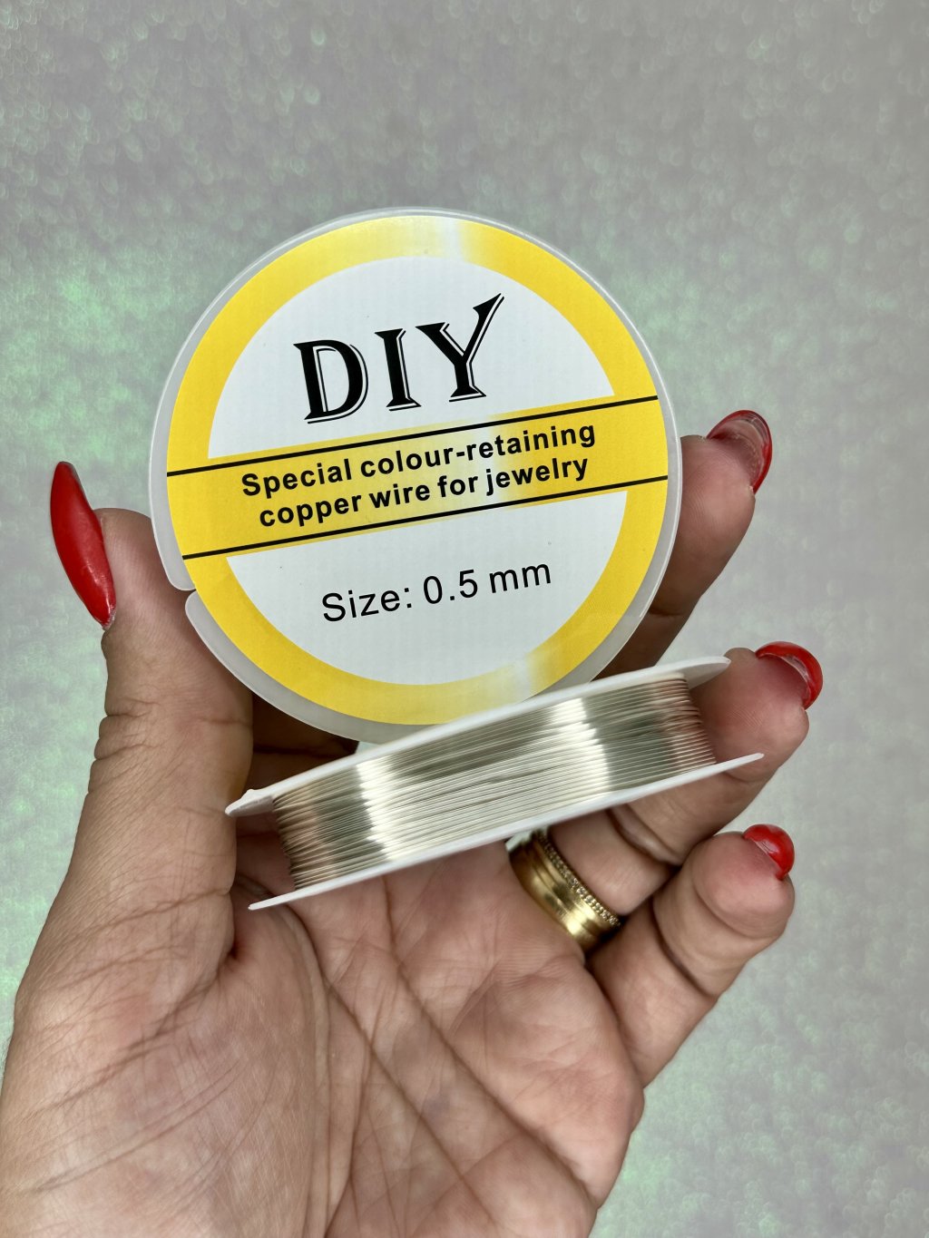 Arame Cabelo de Anjo DIY Copper 0.5 PRATA 06mt