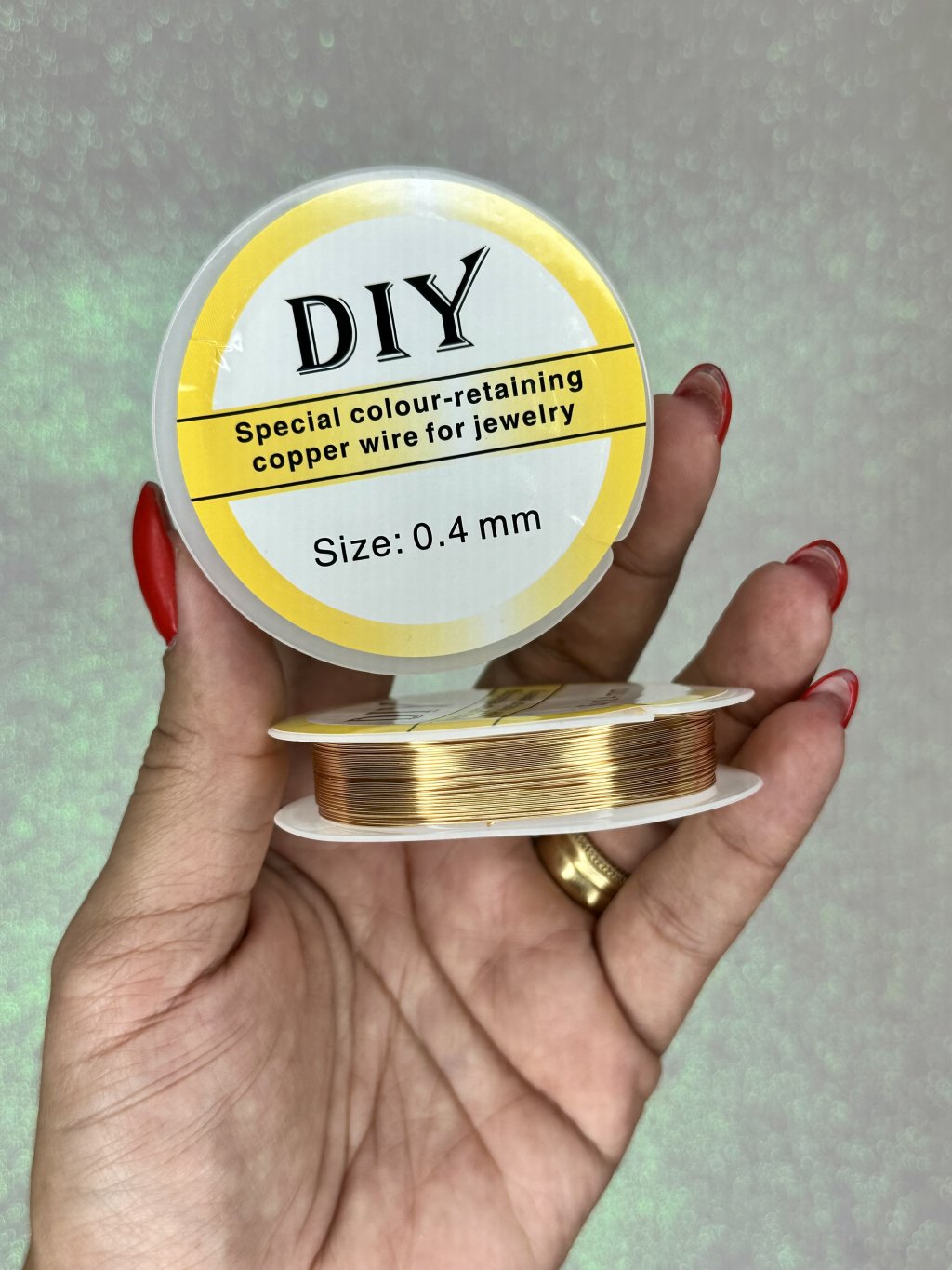 Arame Cabelo de Anjo DIY Copper 0.4 OURO 08mt