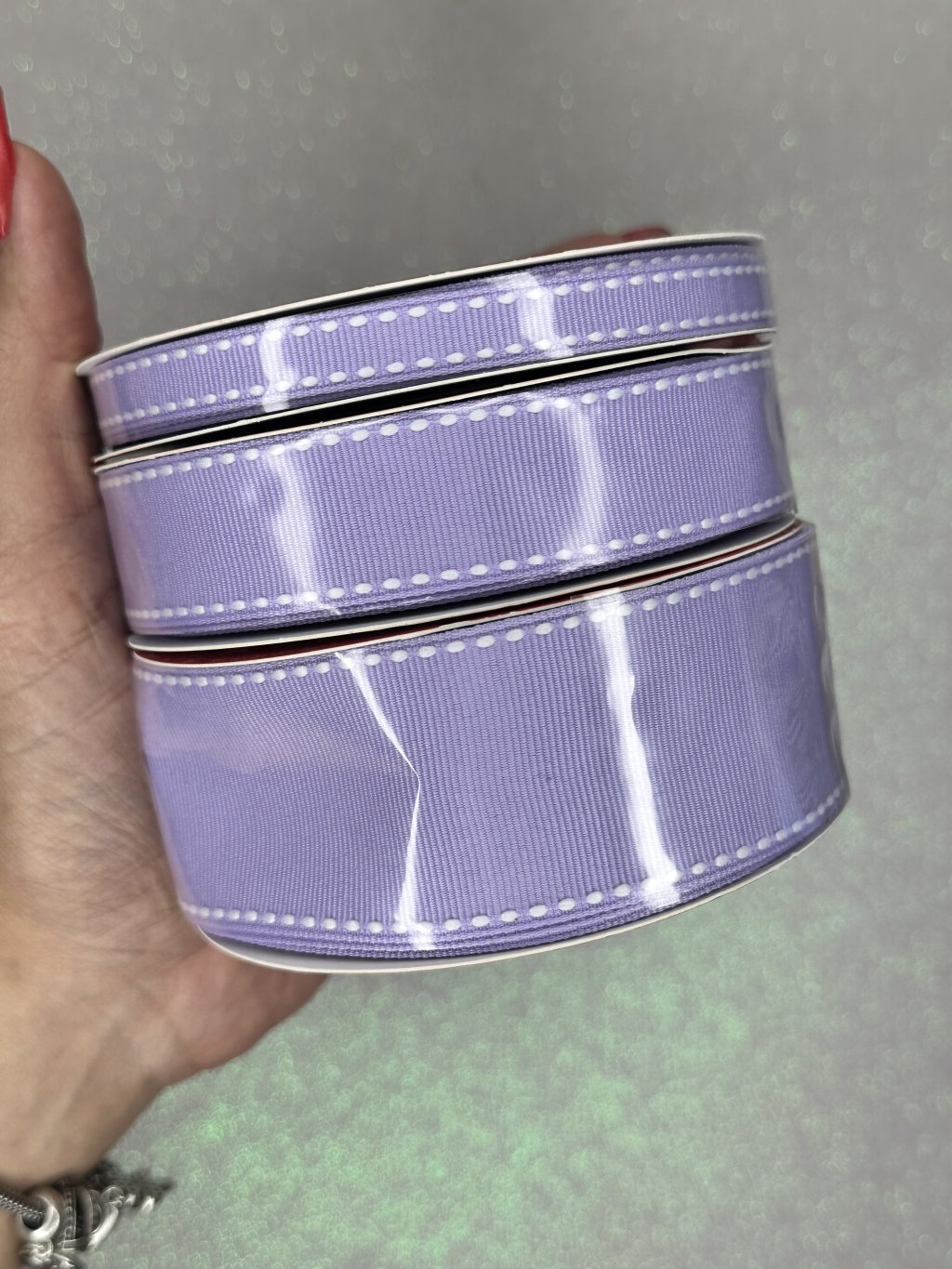 Fita Gorgurão Yama Pespontada Cor430-LILÁS ROLO