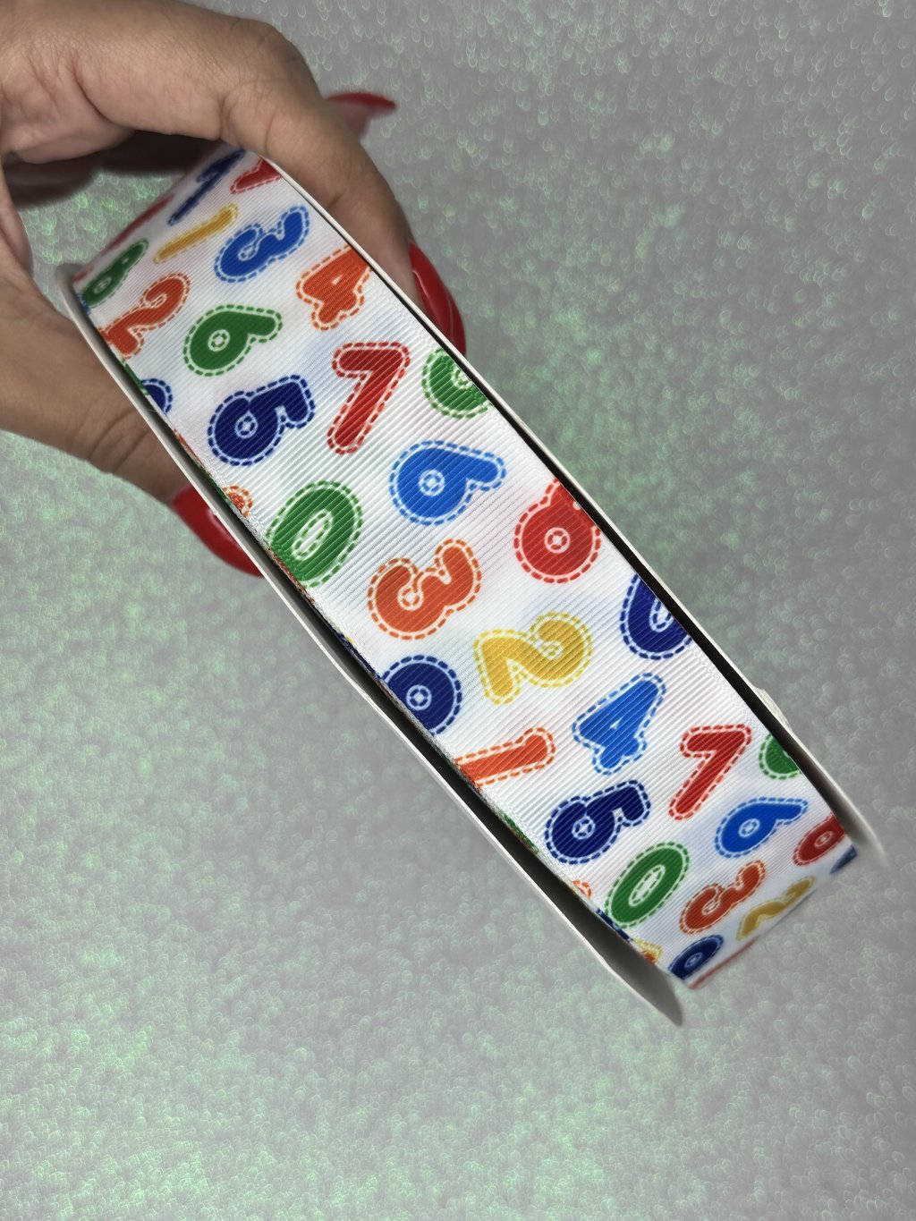 Fita Gorgurão Yama Escolar NÚMEROS PESPONTADOS 38mm 05mt