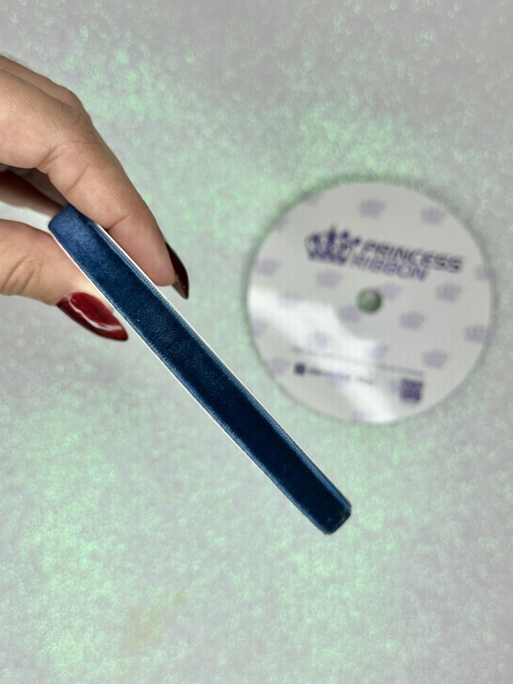  Fita Veludo n°2 Princess cor013-AZUL MARINHO 10mm 10mt