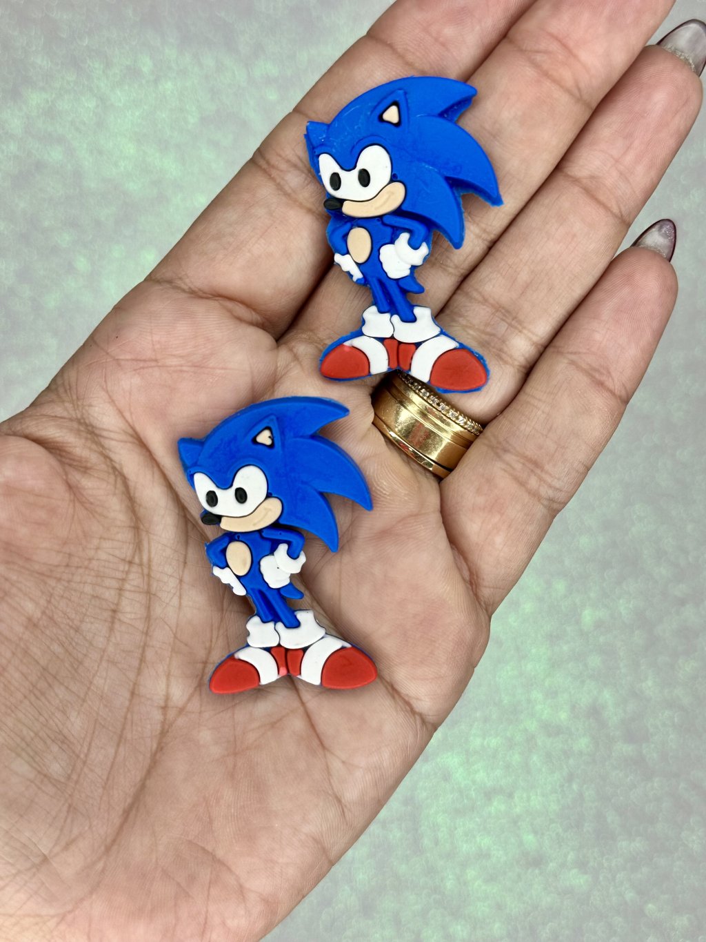 Aplique Emborrachado Sonic Princess Ref:50651 CORPO 45mm 02und