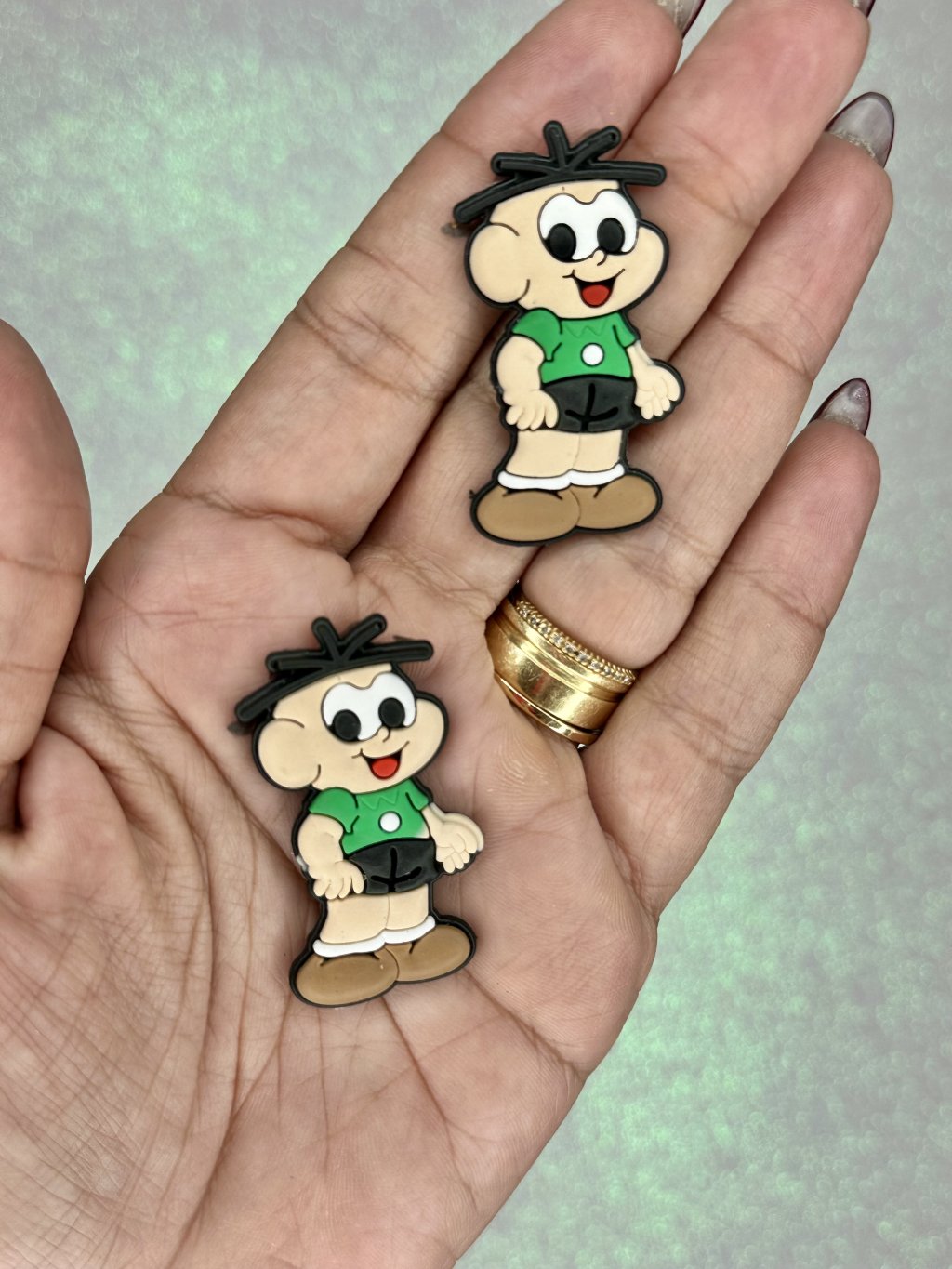 Aplique Emborrachado Turma da Mônica Princess Ref:50649 CEBOLINHA 45mm 02und