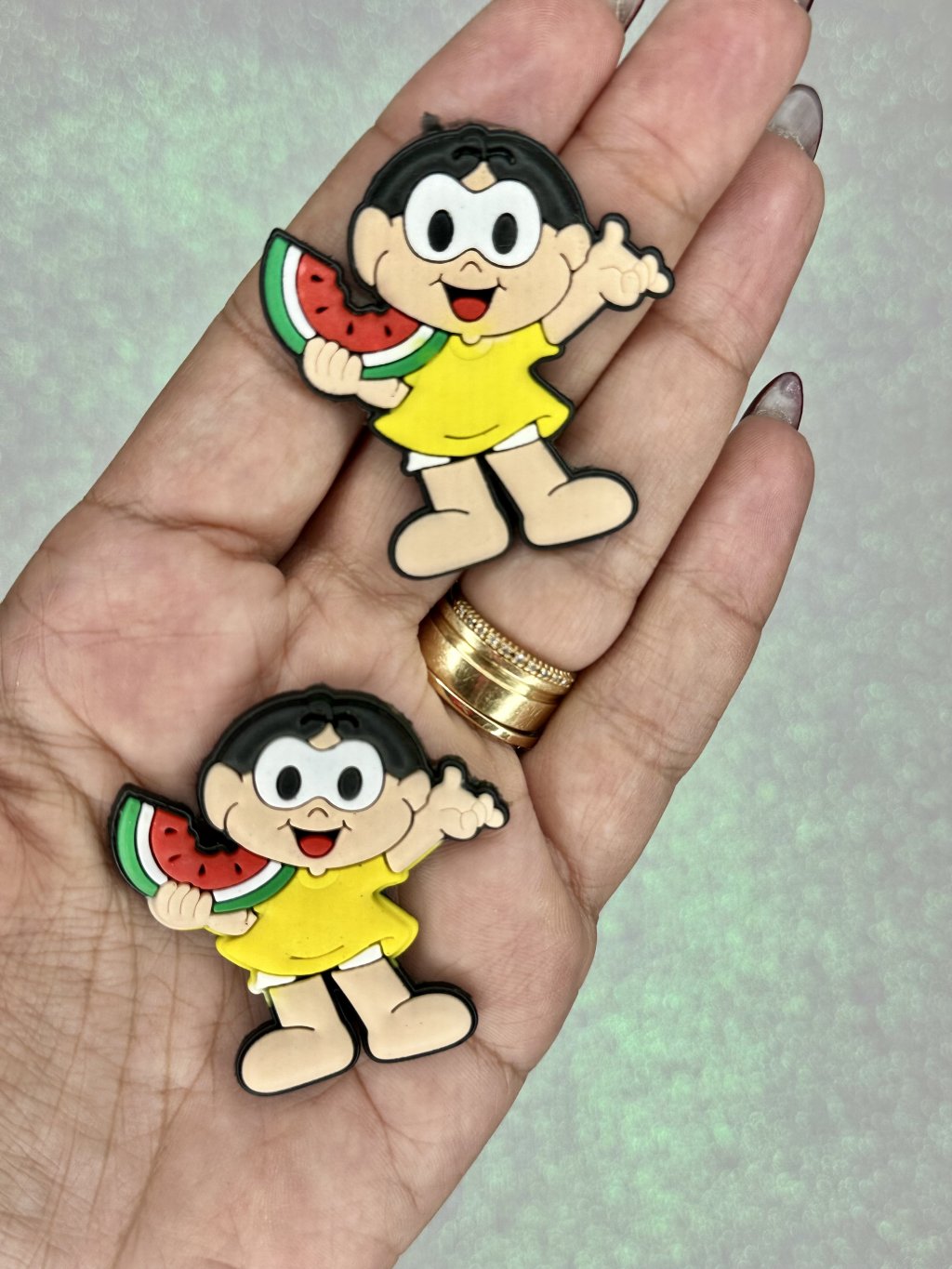 Aplique Emborrachado Turma da Mônica Princess Ref:50649 MAGALI 50mm 02und