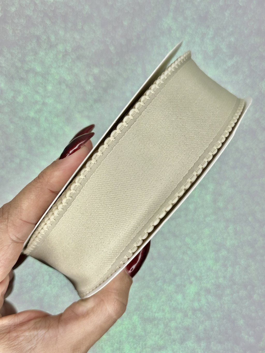 Fita Acetinada Borda Fantástica Lomil Ref:50595 BEGE 38mm 02mt