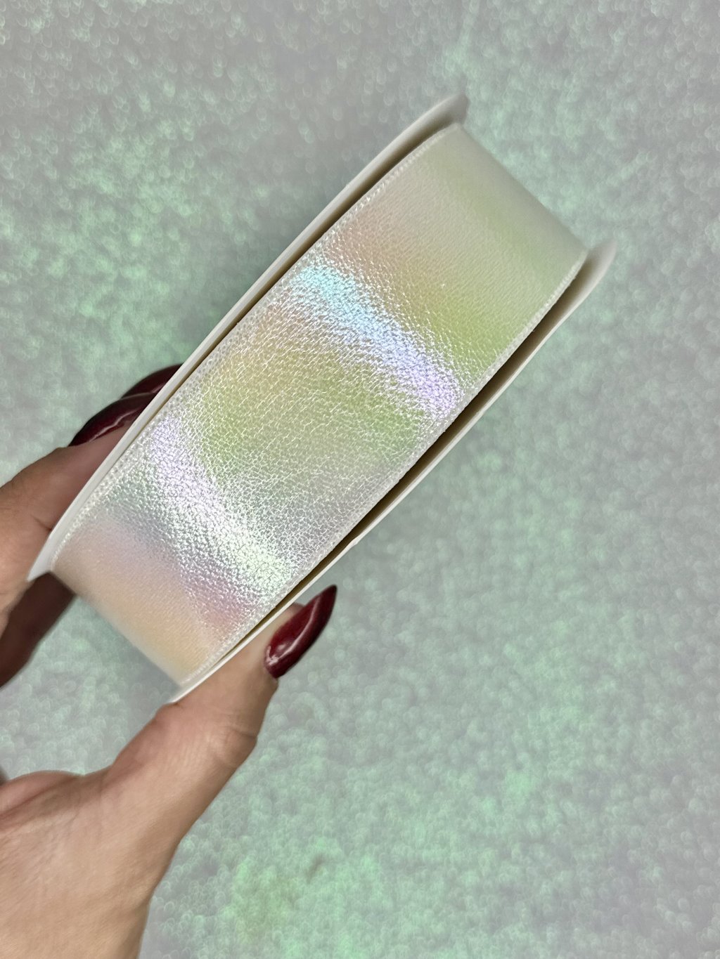 Fita Laminada Irisada Mili Ref:50675 BRANCA 38mm 02mt