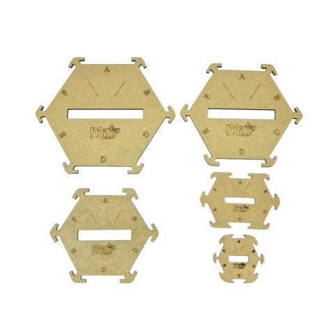 Gabaritos laço BOUTIQUE Mdf Mili 05 peças